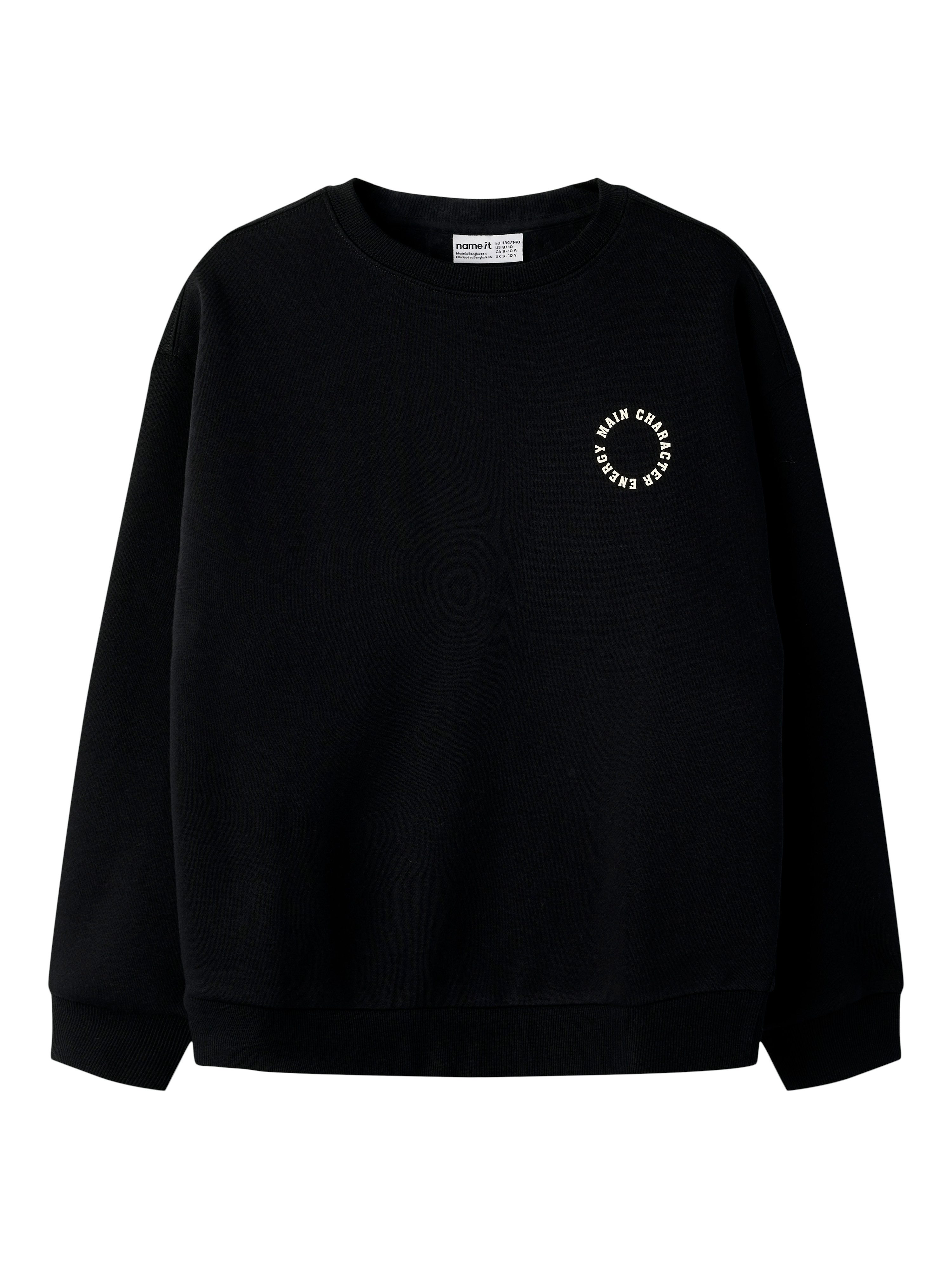 Name It Sweatshirt NKFRIA LS RLX SWEAT BRU NOOS Baumwollmischung – Bild 3 von 5