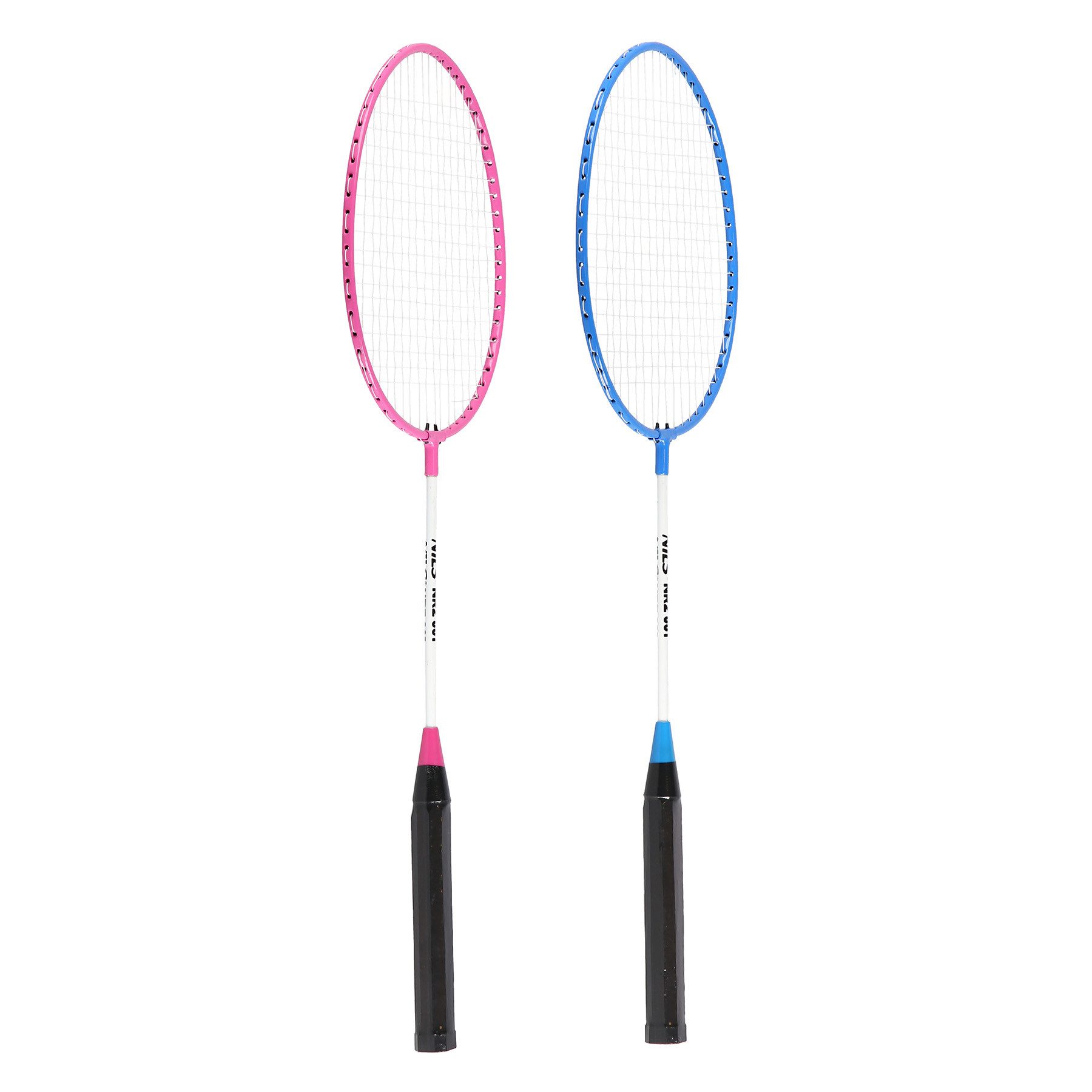 Nils Federball Badminton Schlägerset Freizeitsport (Spar-Set, 2-St., 61 cm leicht), Badminton-Set, 2 Schläger, Stahl, für Anfänger
