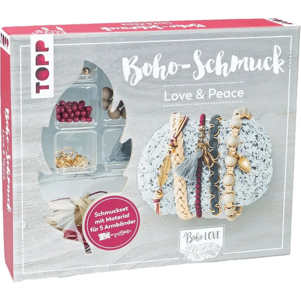 Vedes Schmuckset Boho-Schmuckset Love & Peace
