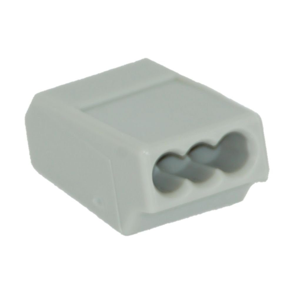 Wago Dosenklemme 3fach, 3x0.75-1.5 mm² e, 18A, grau 273100E Audio- & Video-Kabel