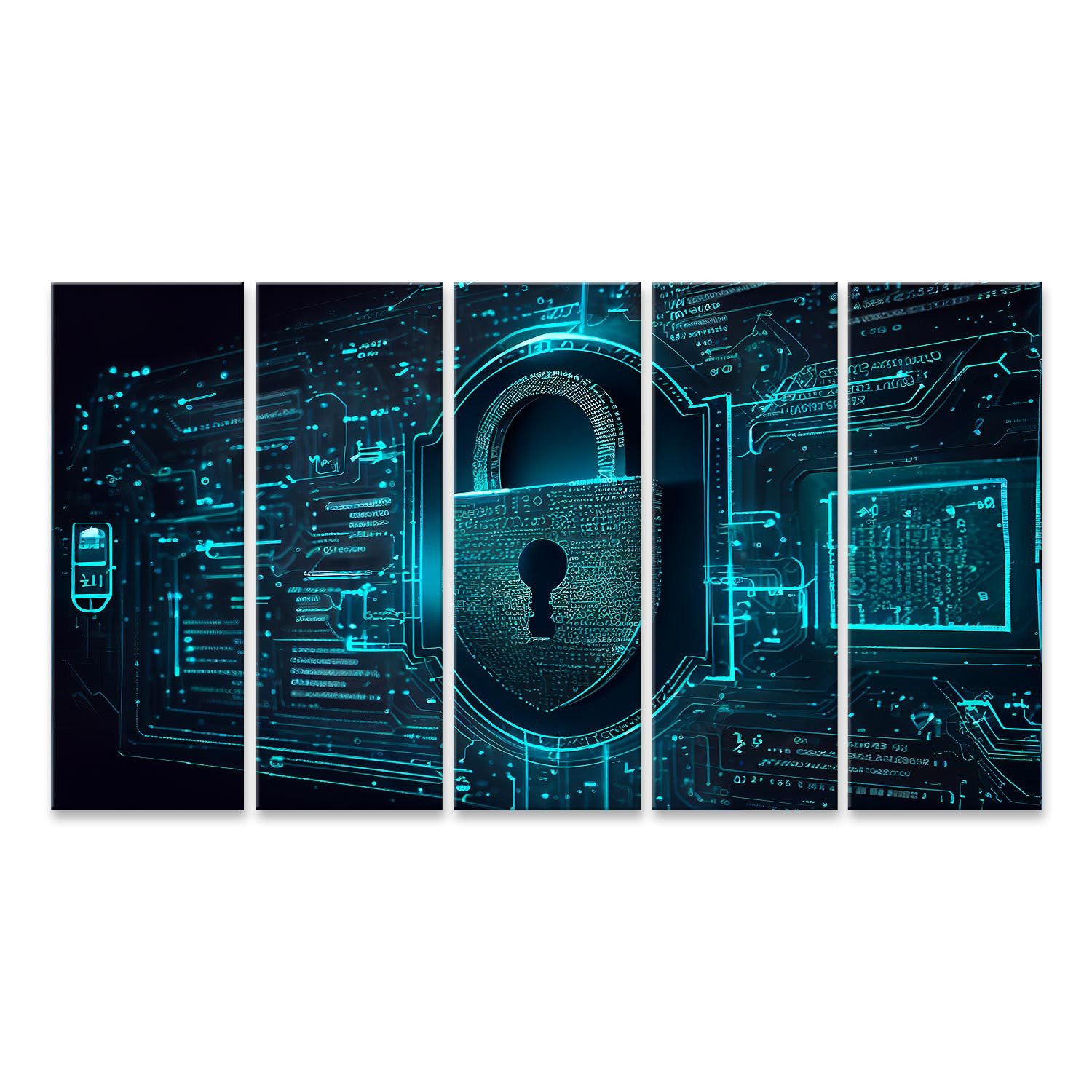 islandburner Leinwandbild Cybersicherheit Konzept Bilder