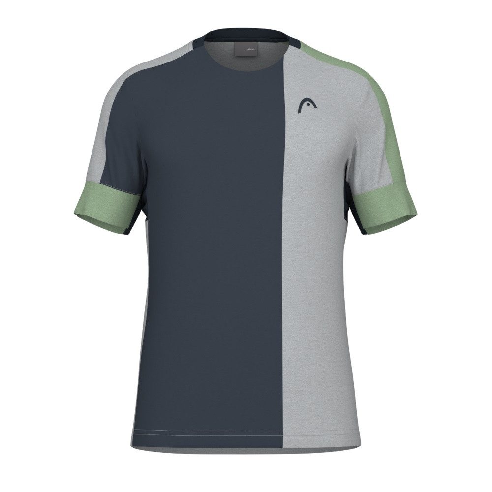 T-Shirt Play Tech (atmungsaktiv, Mesh-Einsätze) grau/grün Herren