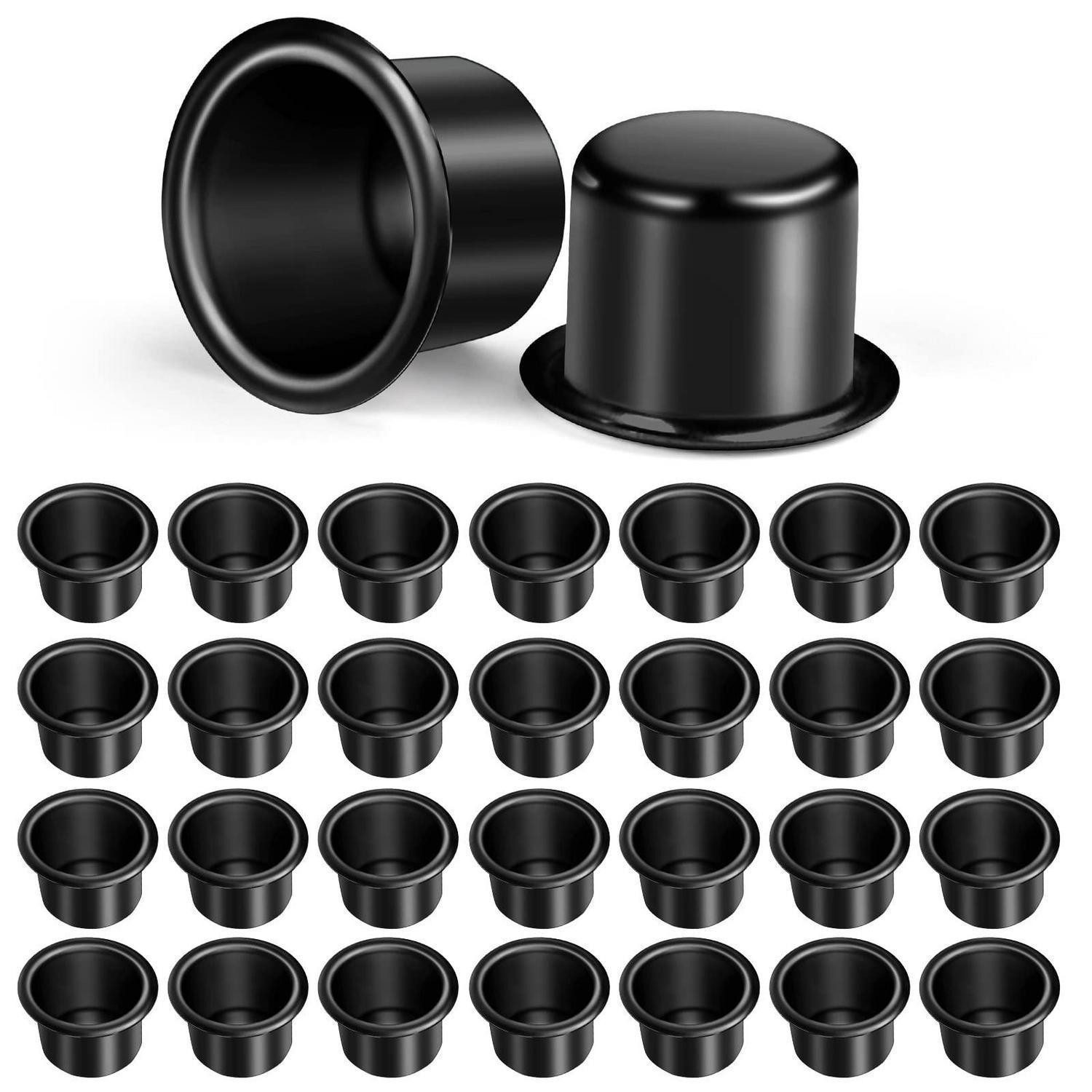 LuxusKollektion Kerzentülle Kerzenhalter Metall 30 Stk Klein Schwarz (30 St)