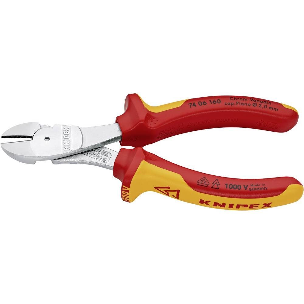 Knipex Seitenschneider Kraft-Seitenschneider 74 06 160, mit Facette