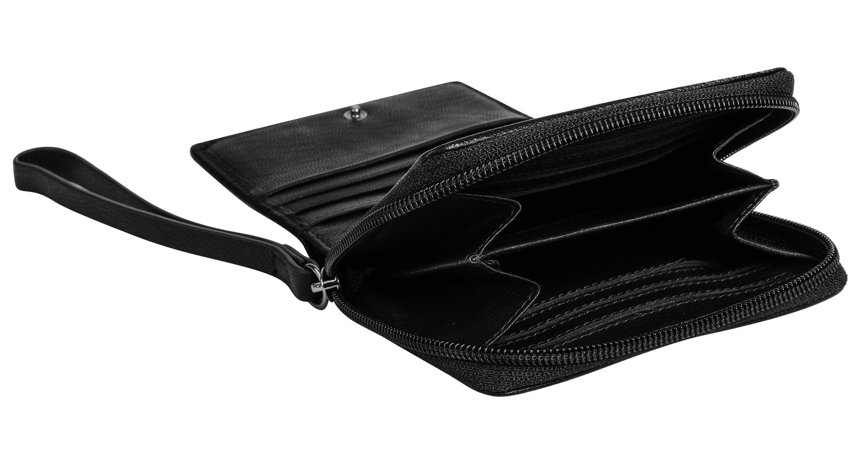 bugatti Geldbörse BLACK MAGIC, echt Leder