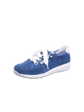 Ara Osaka - Damen Schuhe Schnürschuh Sneaker Velours blau