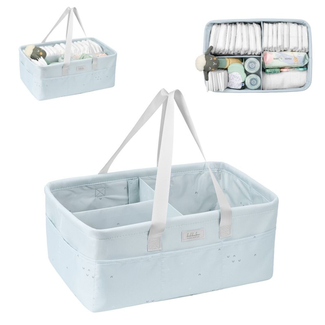 Kikkaboo Wickeltasche Wickeltasche, Windelorganizer (1-tlg), faltbar Griffe abnehmbare Trennwand
