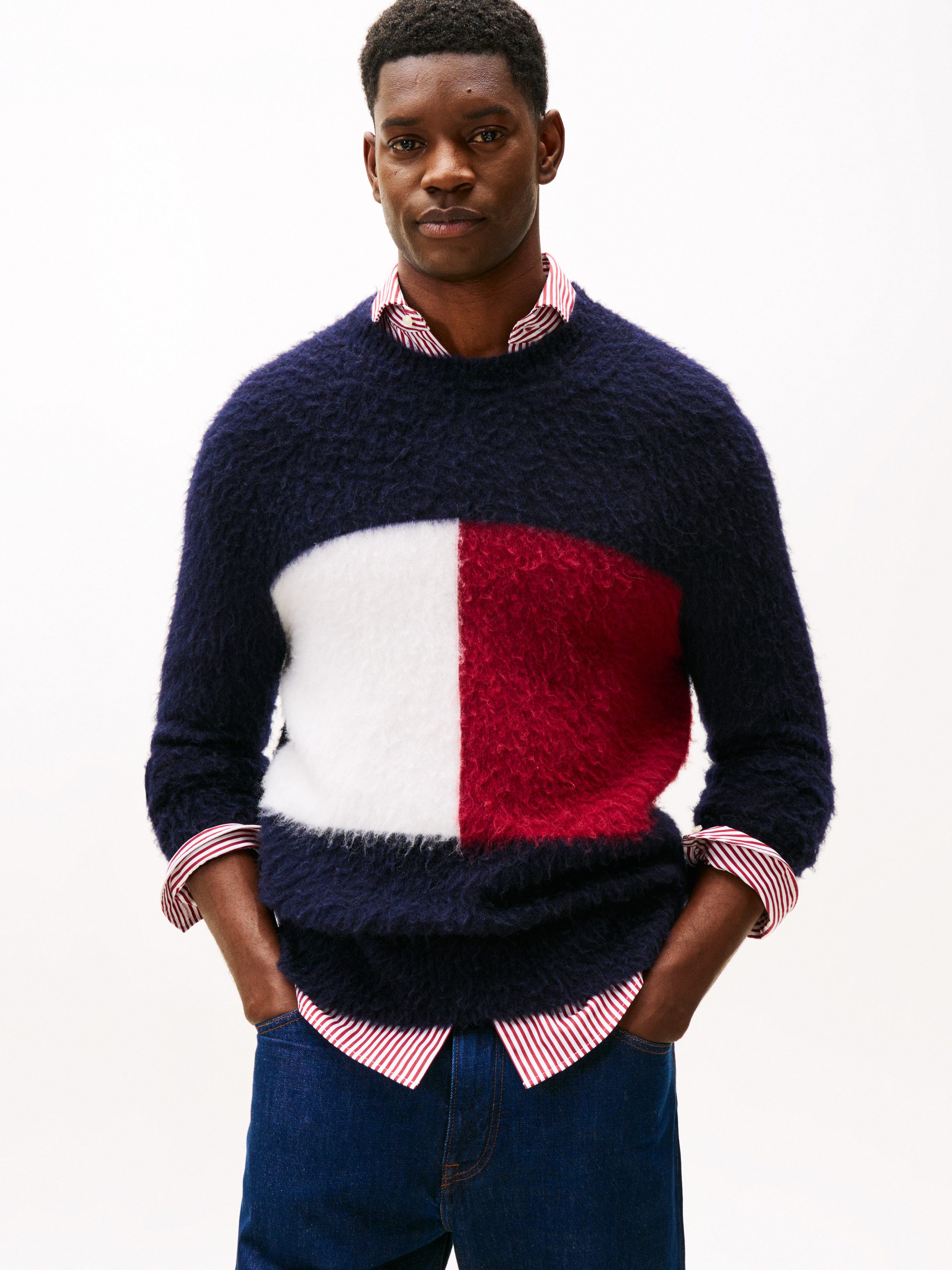 Tommy Hilfiger Strickpullover ALPACA BLEND BIG günstig online kaufen