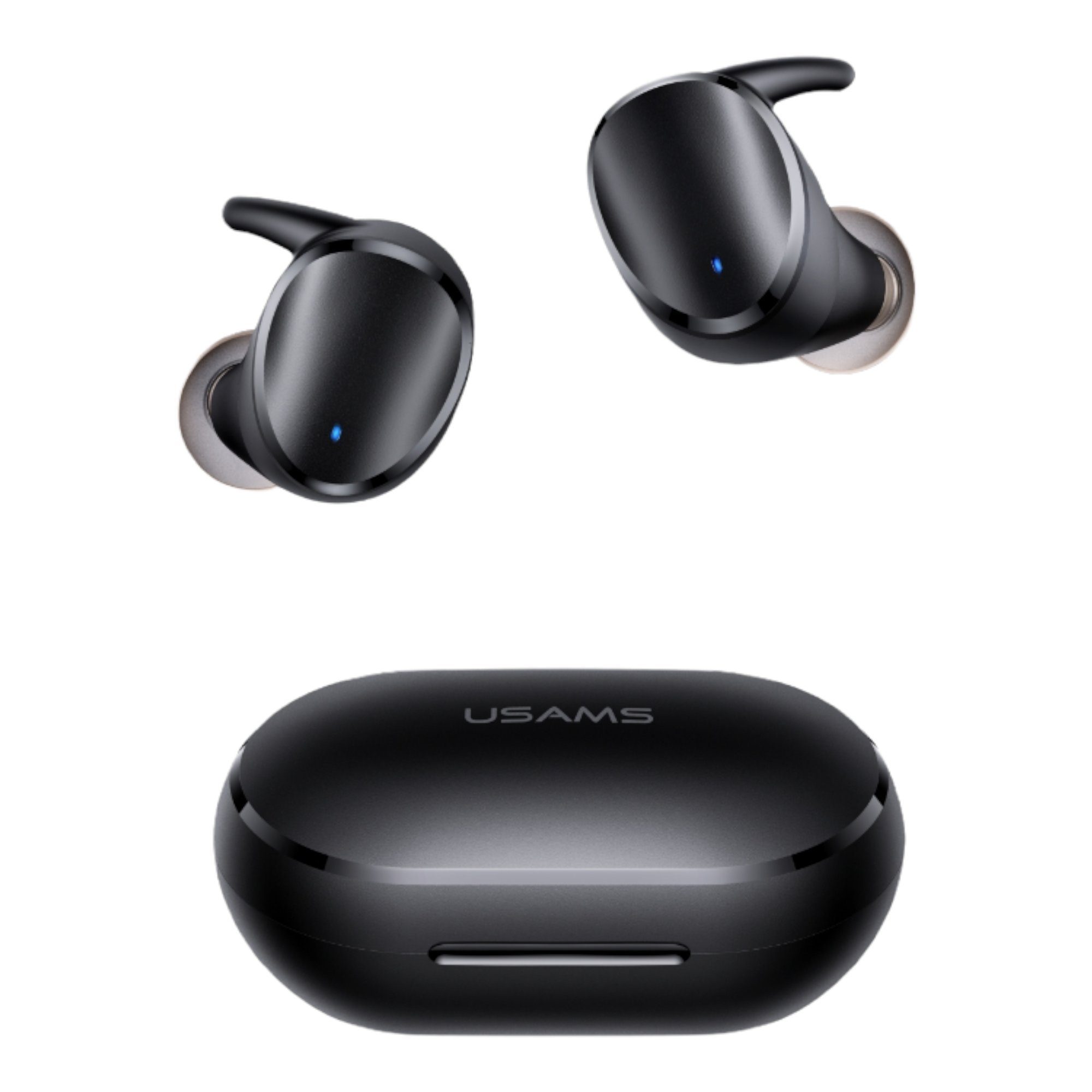 USAMS Sport Kopfhörer Bluetooth In-Ear Wireless Headset Kabellose Bluetooth-Kopfhörer (Bluetooth, Touch Control, Blueltooth, Fitness Sport, für Smartphone Samsung Huawei iPhone LG usw)