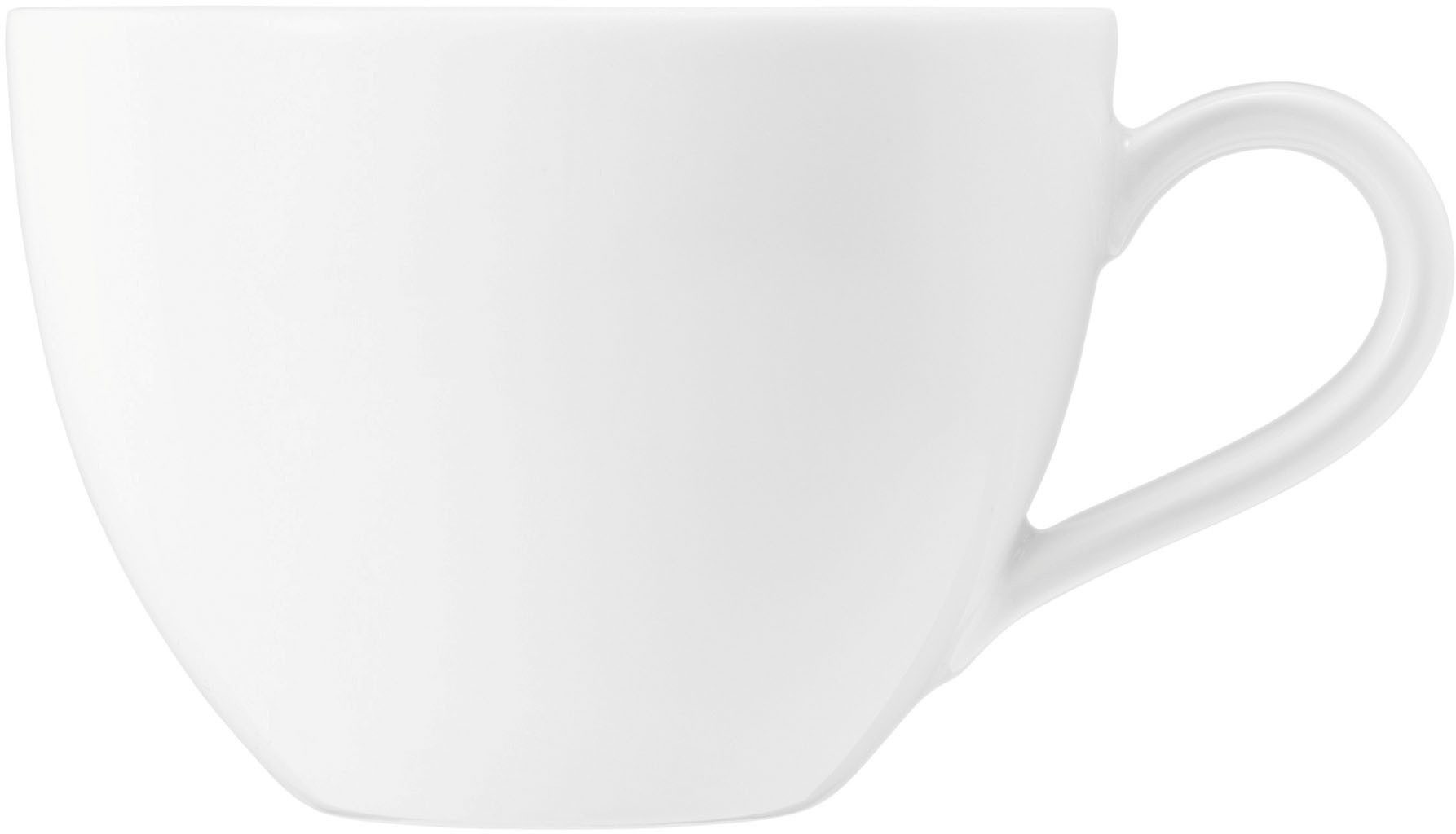 Seltmann Weiden Kombiservice Geschirr-Set, Service Beat (30-tlg), 6 Personen, Porzellan, Geschirr, Teller, Tassen, Rillendekor, 30 Teile, für 6 Personen