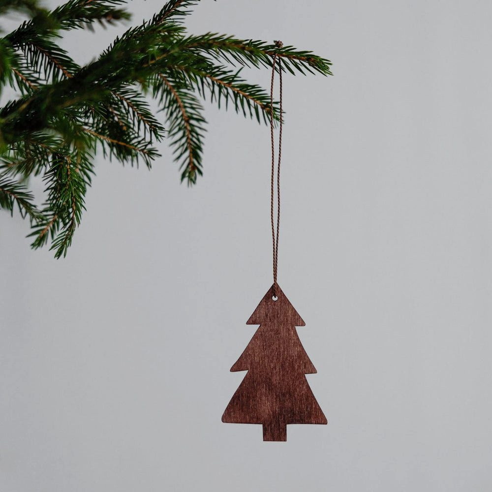 Storefactory Dekoobjekt Dekoanhänger Weihnachtsbaumschmuck aus Holz Tannenbaum Mulseryd