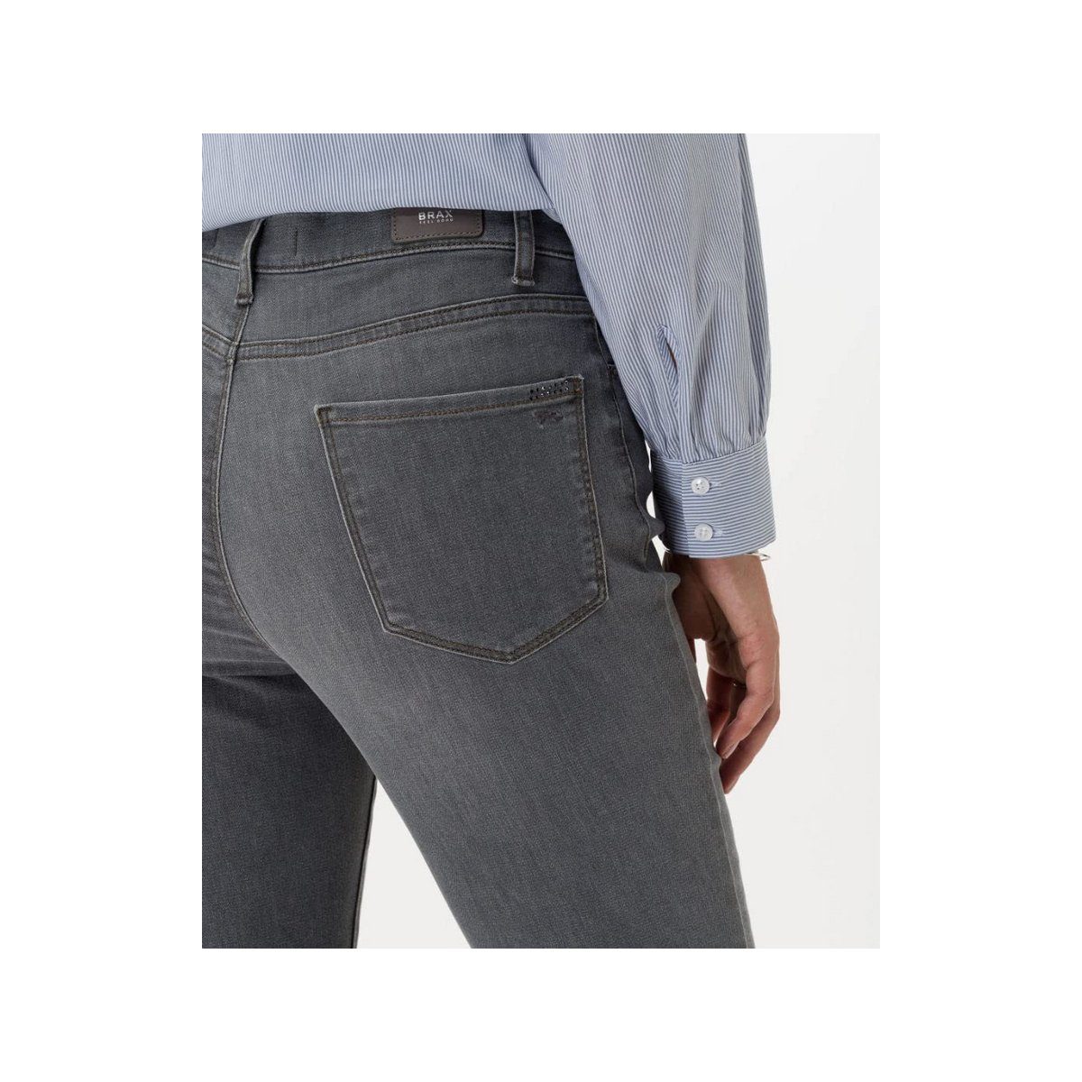 5-Pocket-Jeans used Brax (1-tlg) grau grey