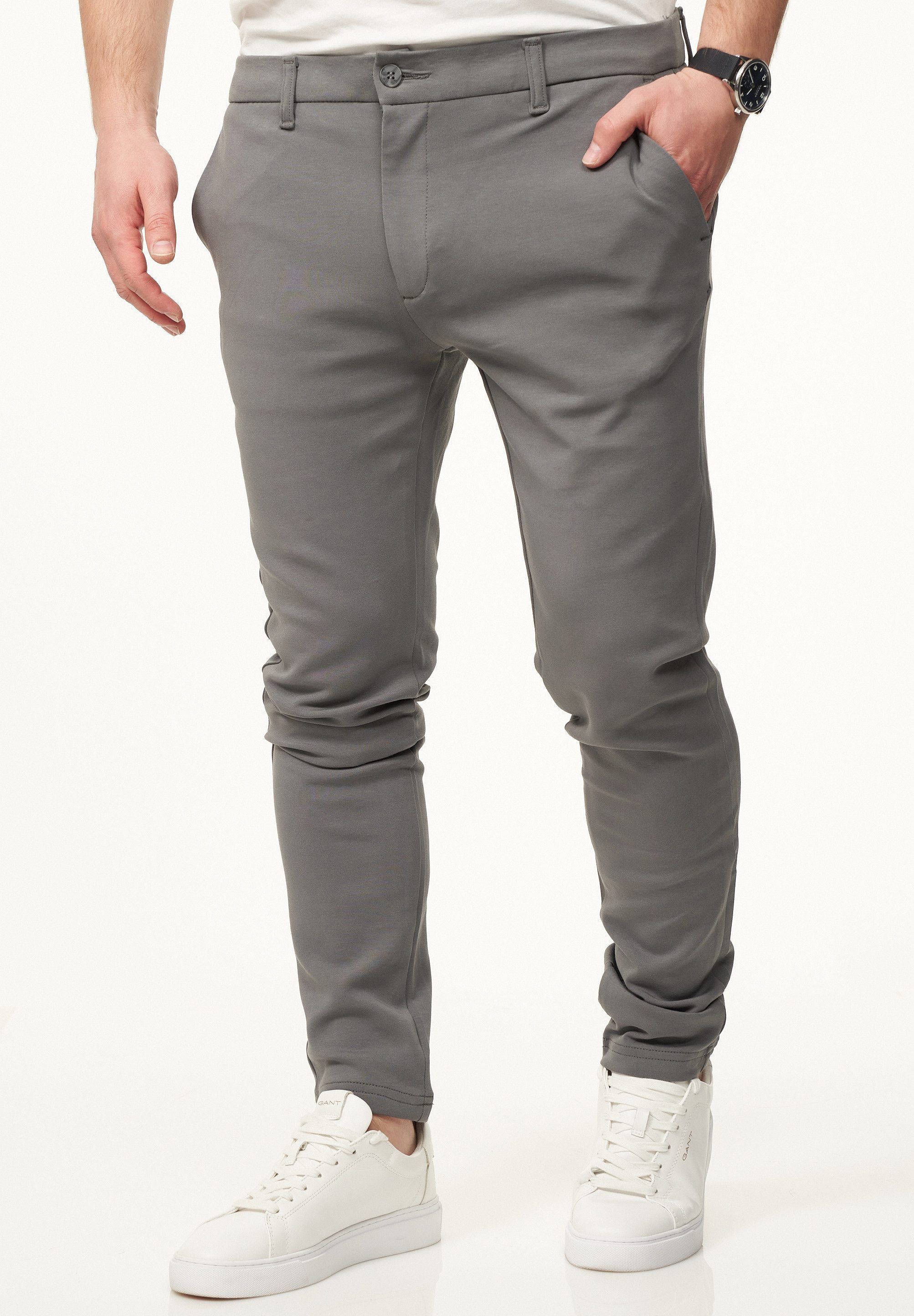 DAILY COTTON Chinohose als Performance Pants mit Super Stretch in Slim-Fit Ultra Bequeme & Flexible Herren Stoffhose mit 6% Elasthan – Bild 2 von 5