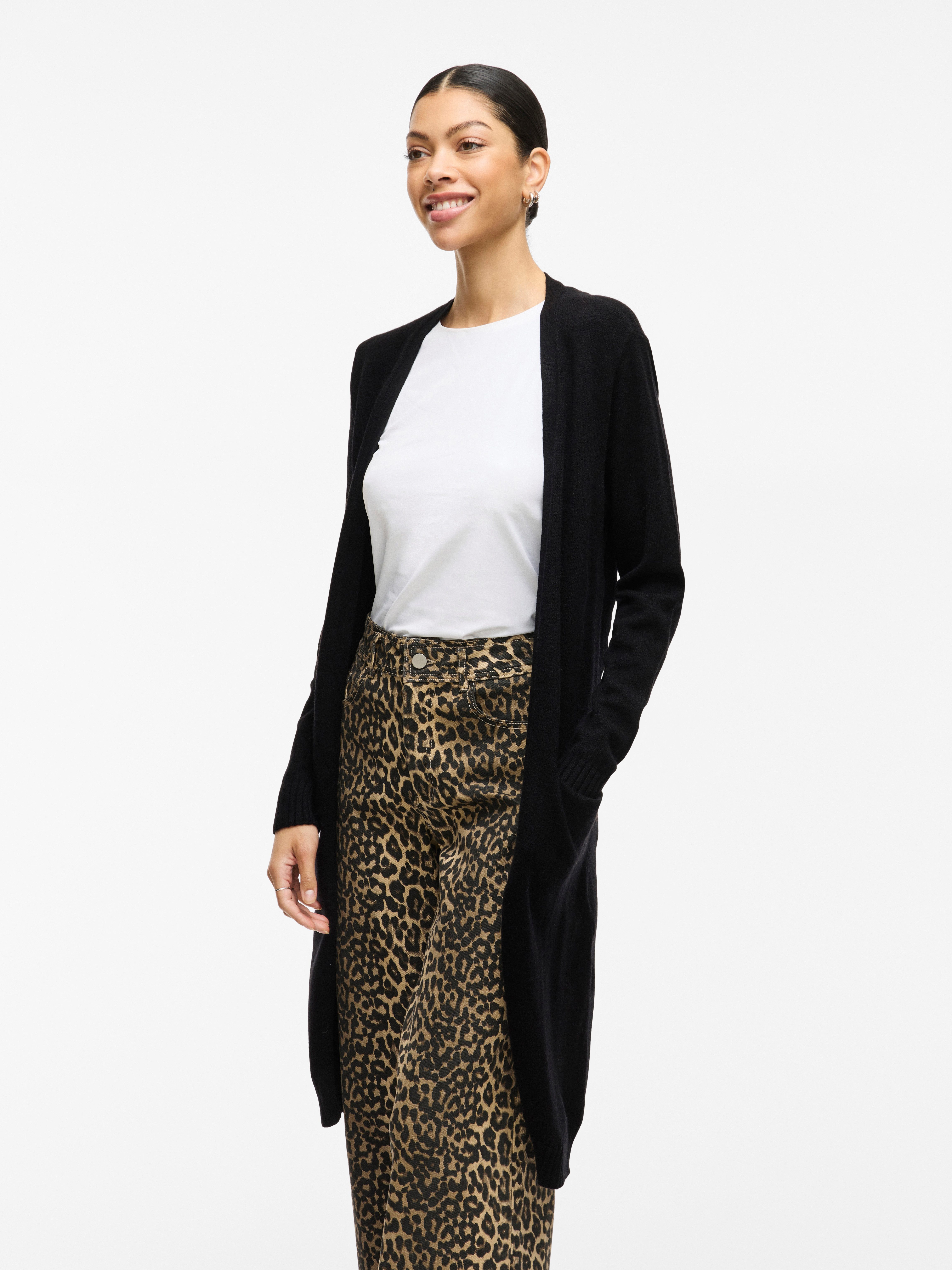 Vila Longstrickjacke VIRIL LONG L/S KNIT CARDIGAN - NOOS in knielanger Form günstig online kaufen