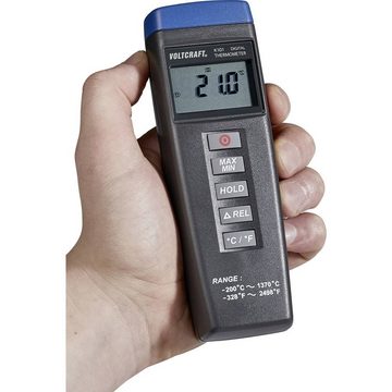 VOLTCRAFT Außentemperaturanzeige Digital-Thermometer + Einstechfühler