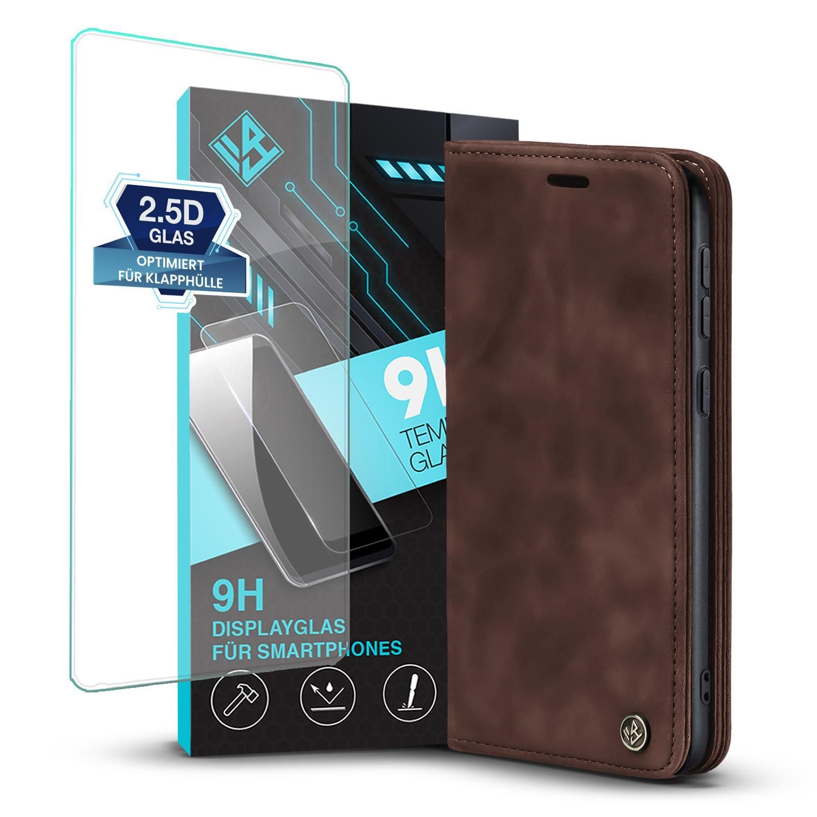 Tec-Expert Handyhülle Tasche Hülle für Nokia C32 6.5 Zoll, 6.5", Cover Klapphülle Case mit Kartenfach Fliphülle aufstellbar