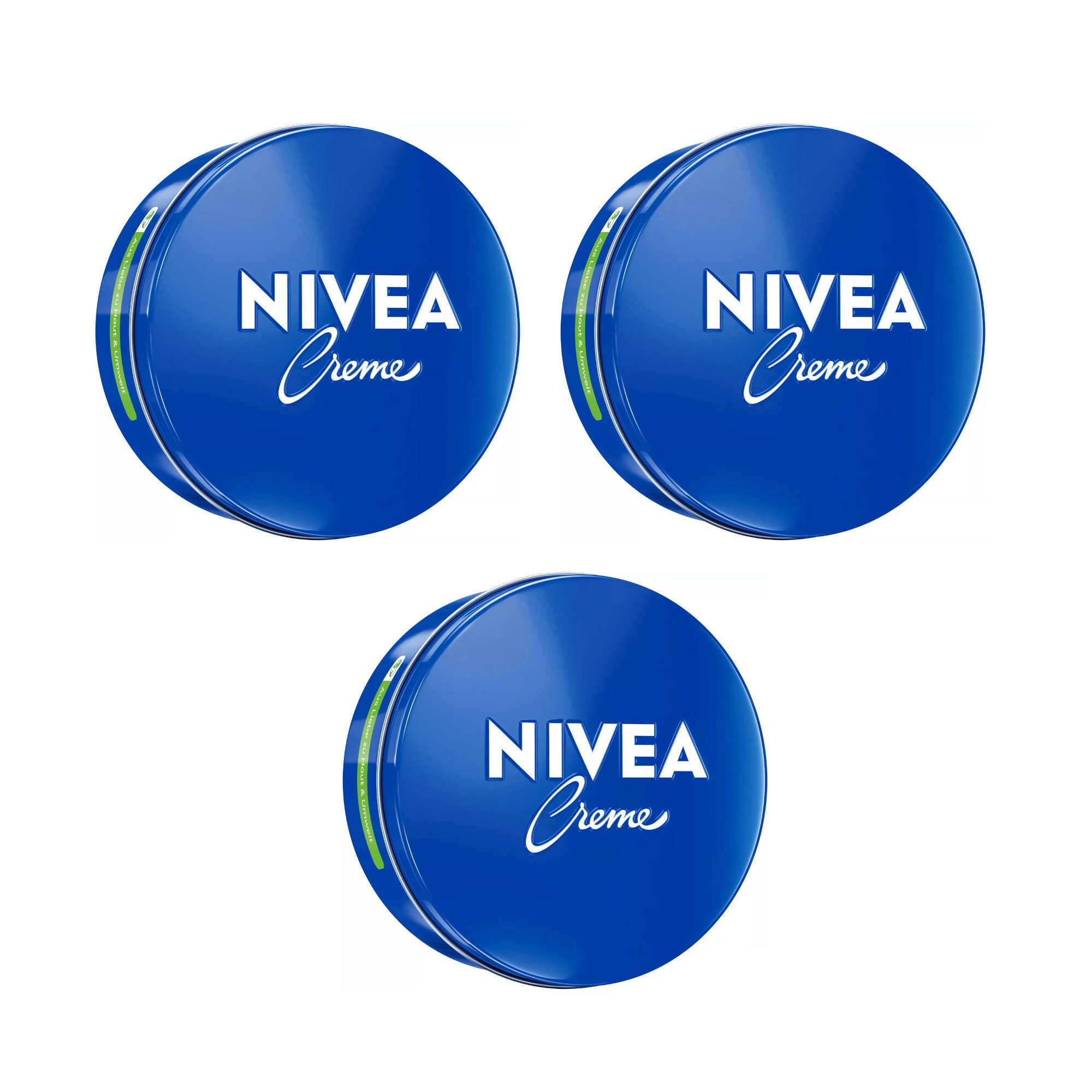 Nivea Hautcreme Feuchtigkeitspflege mit Eucerit® alle Hauttypen Unisex 2 x 400ml Set, 3-tlg., Eucerit®