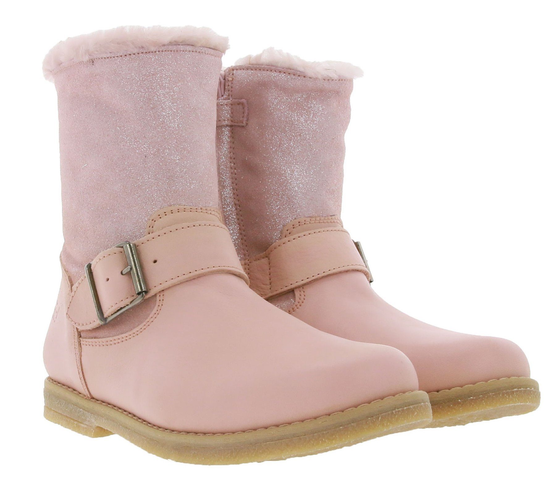Clic »clic! Cathay Boreal Echtleder-Stiefel bequeme Kinder Boots mit  Lammfell-Fütterung Winter-Schuhe Rosa« Stiefel online kaufen | OTTO