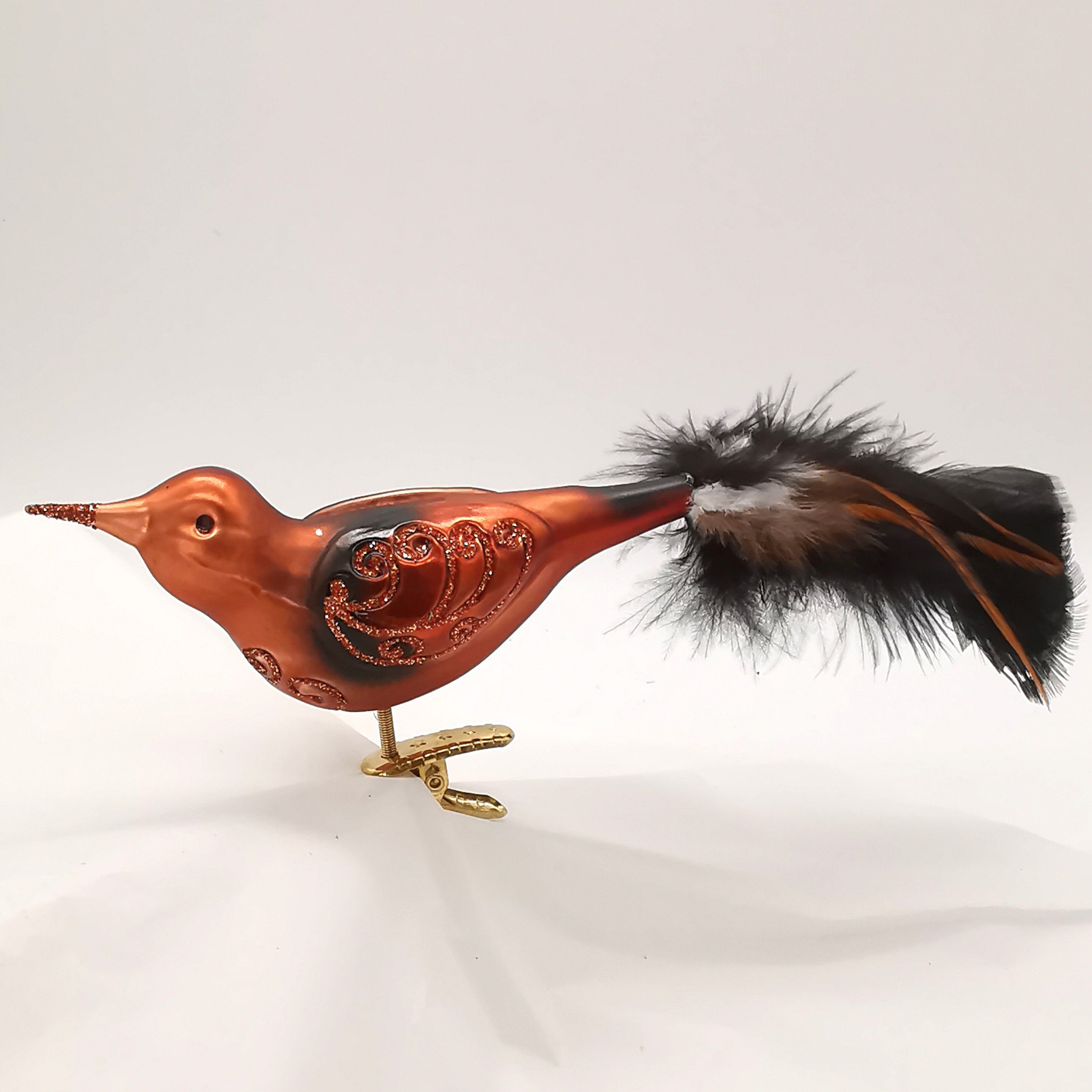 INGE-GLAS® Christbaumschmuck Vogel Copper-Bird (1-tlg), mundgeblasen, handbemalt