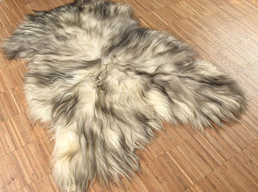 KUHFELL online & NOMAD Fellteppich ECHTES ISLAND LAMMFELL LANGWOLLIG SCHAFFELL TEPPICH XL IN DIV. FARBEN – Bild 2 von 2