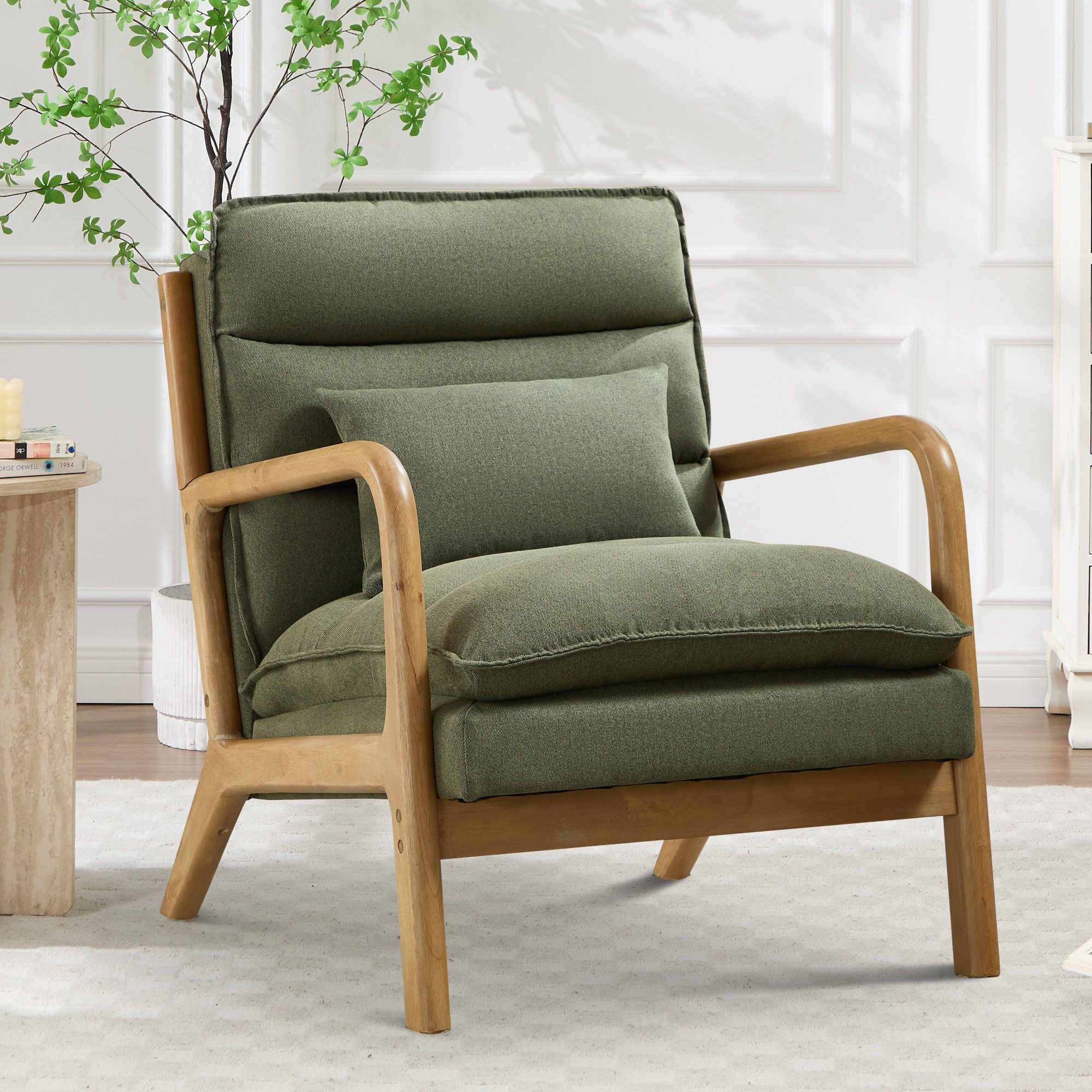 CANMOV Relaxsessel Sessel mit Kissen, Lesesessel mit hoher Rückenlehne