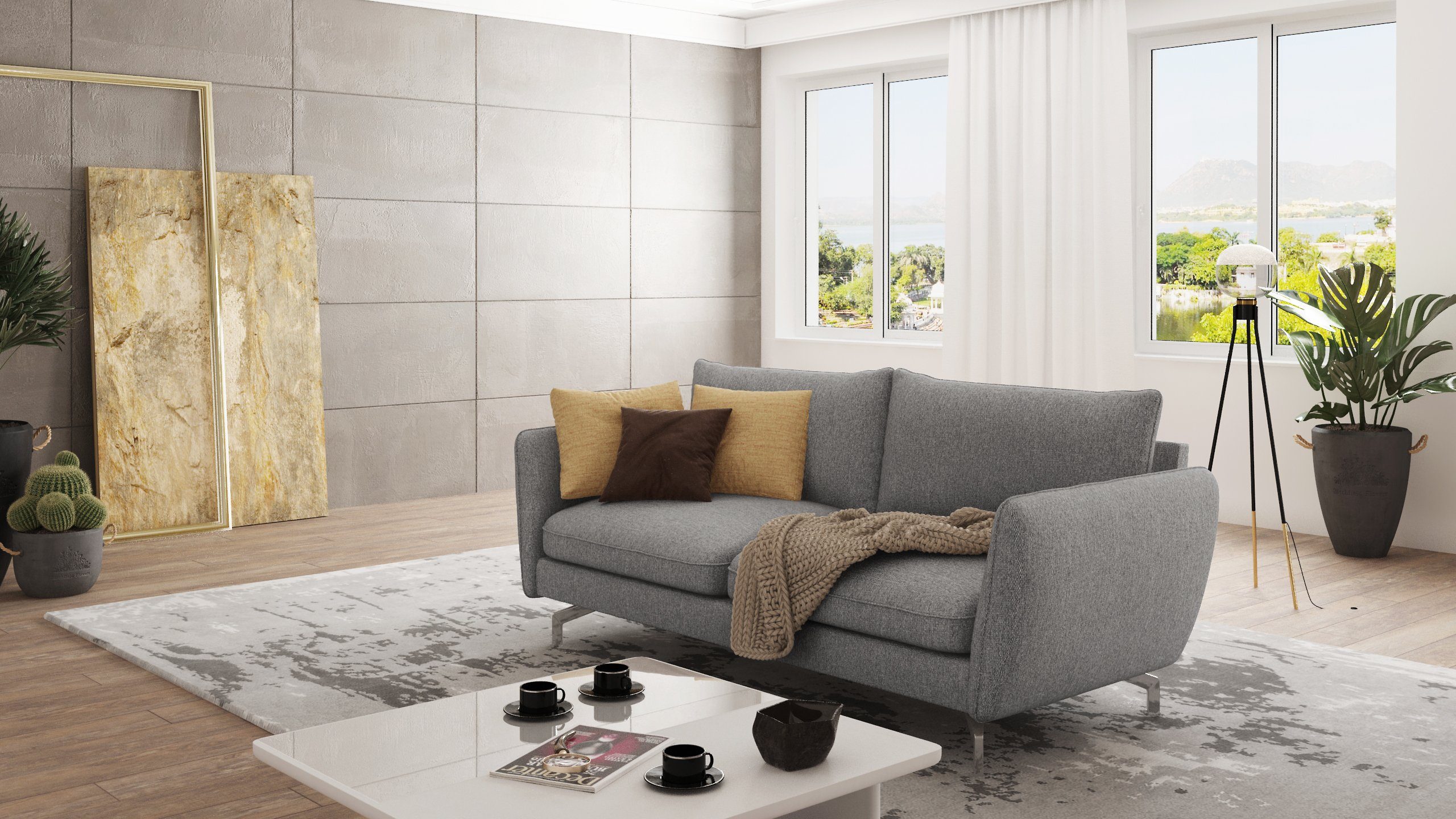 S-Style Möbel 3-Sitzer Sofa Benita mit günstig online kaufen