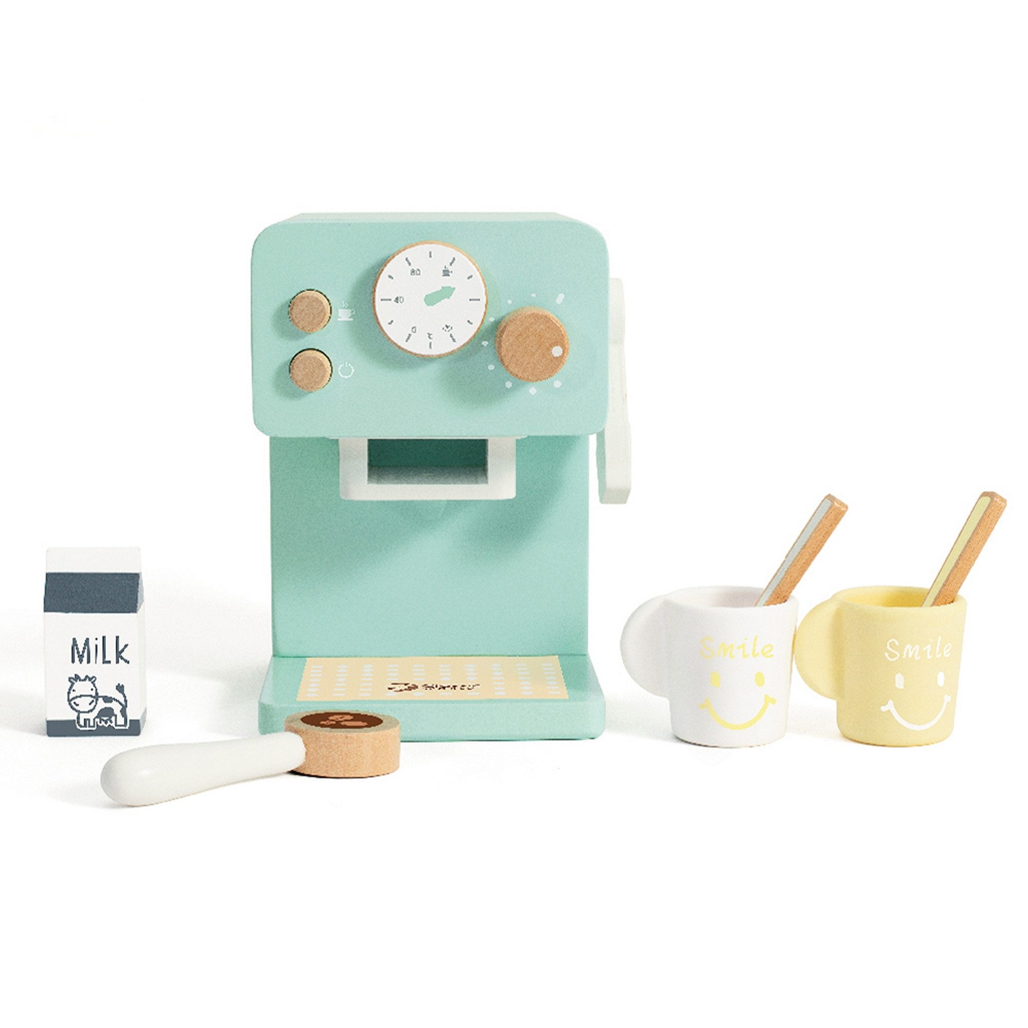 Classic World Kinder-Kaffeemaschine Classic World - Kaffeeautomat - 11,7x13,7x15,8cm - ab 18 Monaten, aus Holz