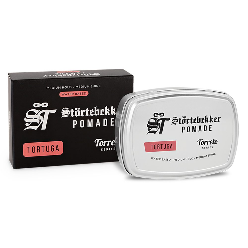 Störtebekker Haarpomade Torreto Series - Wasserbasiert, Mittlerer Halt, Mittlerer Glanz - Edles Finish und herrliche Düfte