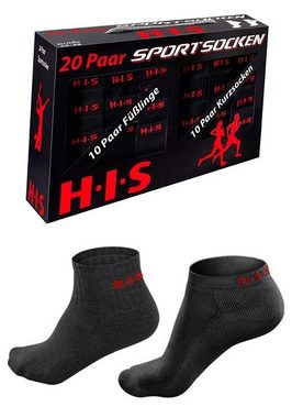 H.I.S Kurzsocken (Set, 20-Paar) und Sneakersocken mit Frottee