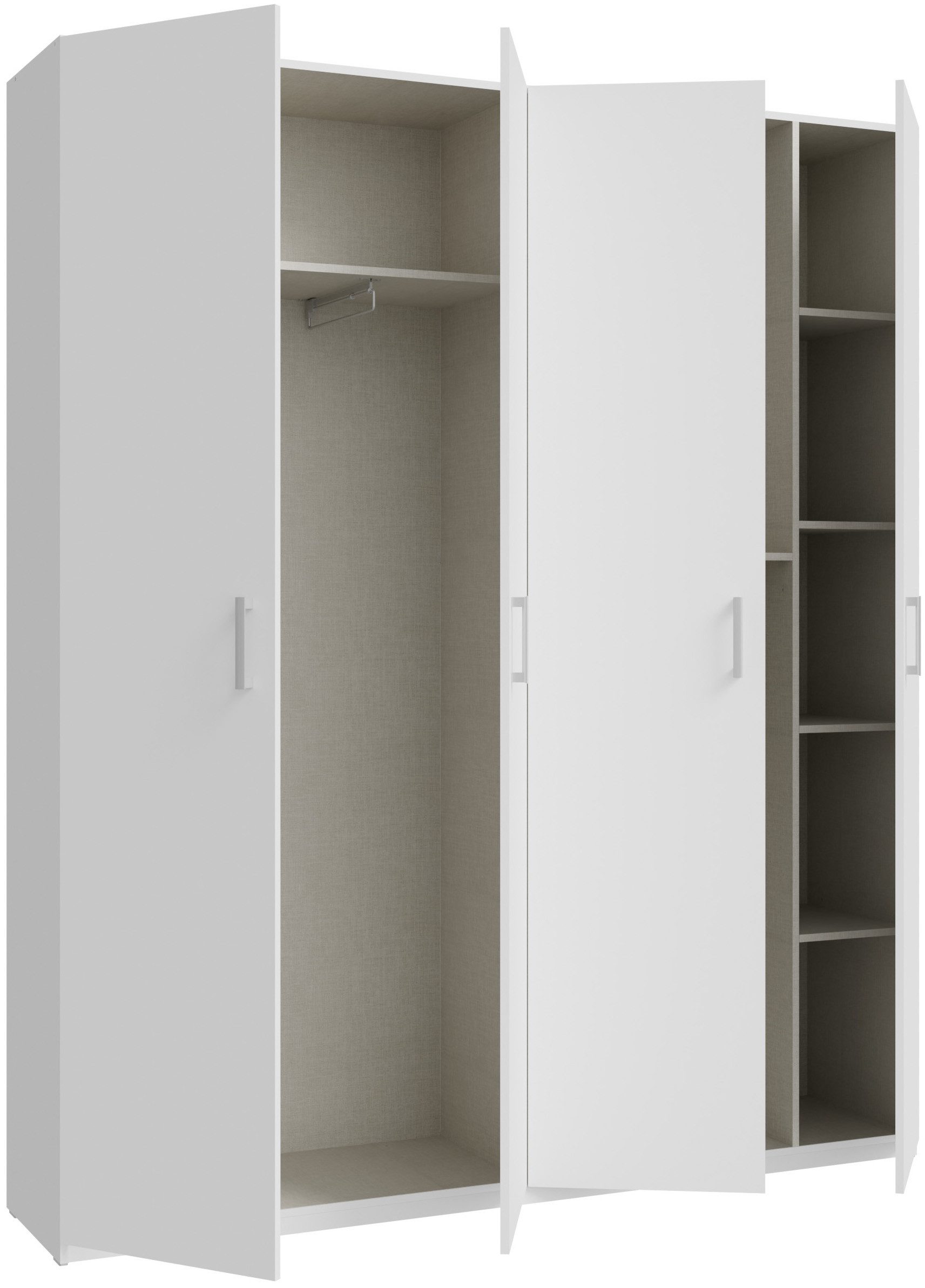 FORTE Kleiderschrank B/H/T 177,5/210,5/42 cm, stehende Montage – Bild 5 von 5