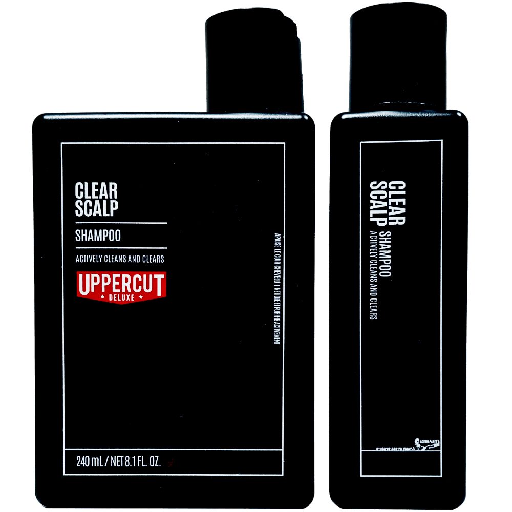 Uppercut Deluxe Haarshampoo Uppercut Deluxe Clear Scalp Anti-Schuppen-Shampoo 240ml, 1-tlg., Anti-Schuppen-Pflege mit Piroctonolamin