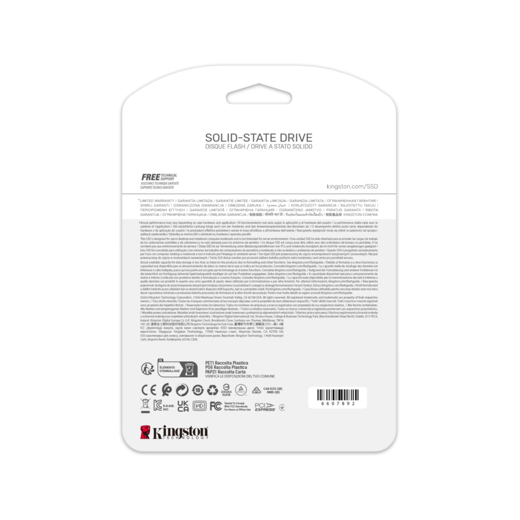 Kingston 4000G NV3 M.2 2280 NVMe SSD interne SSD