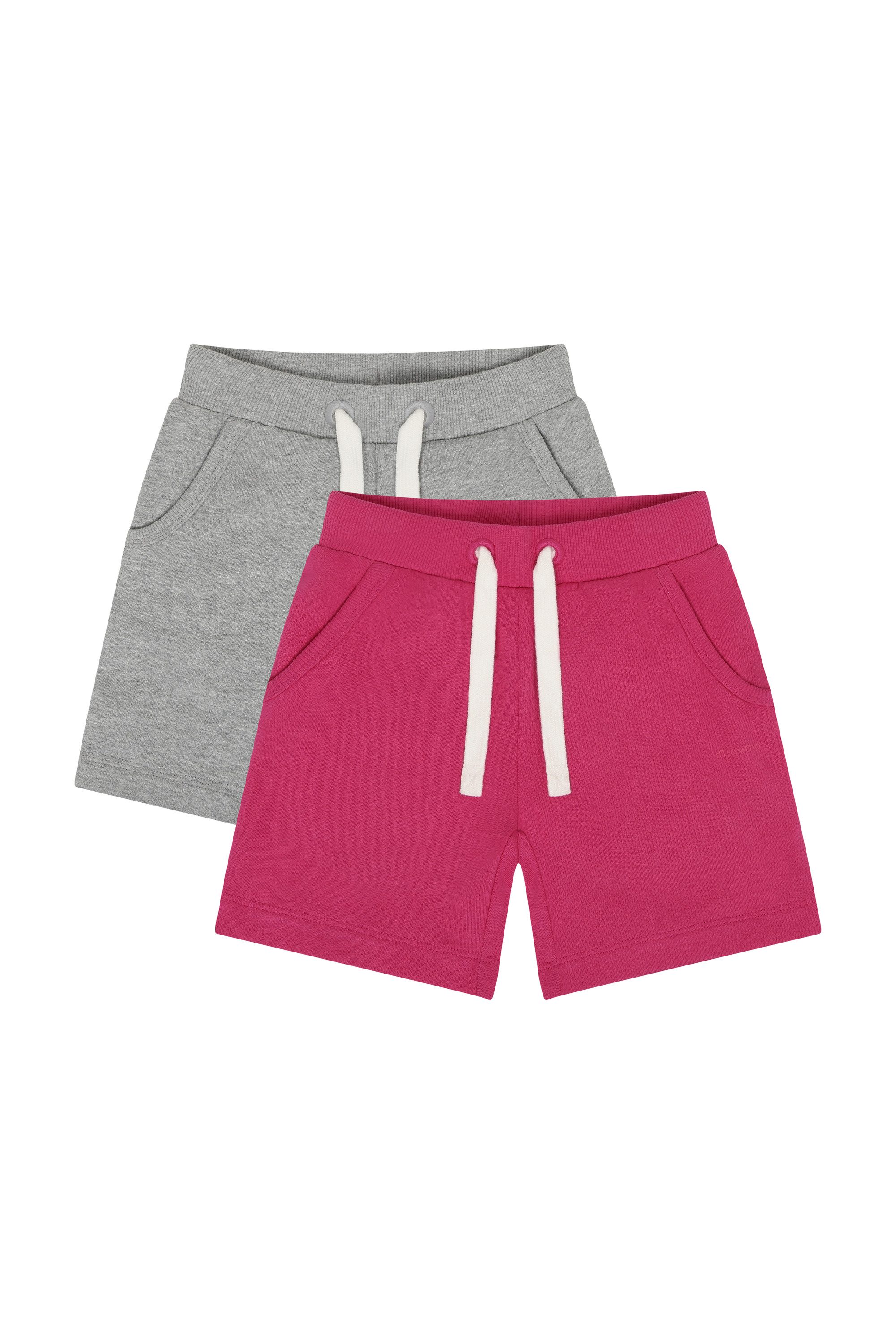 Minymo Sweatshorts MIGirls (2-tlg) 2er Pack GemŸtliche Sweat-Shorts