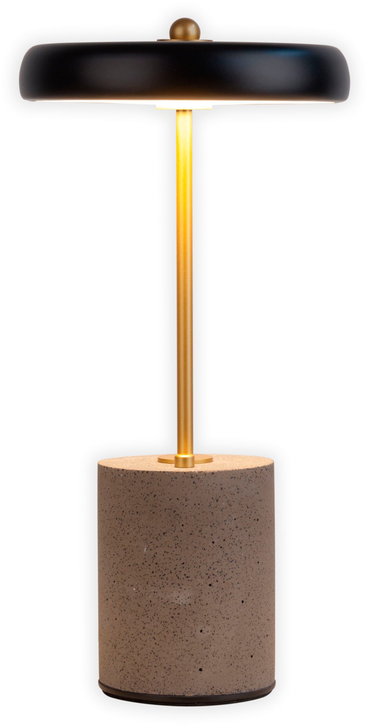 näve Tischleuchte "SETA" Tischlampe H: 30 cm, Ein-/Ausschalter, LED fest integriert, Warmweiß, Dimmbar per Berührungssensor