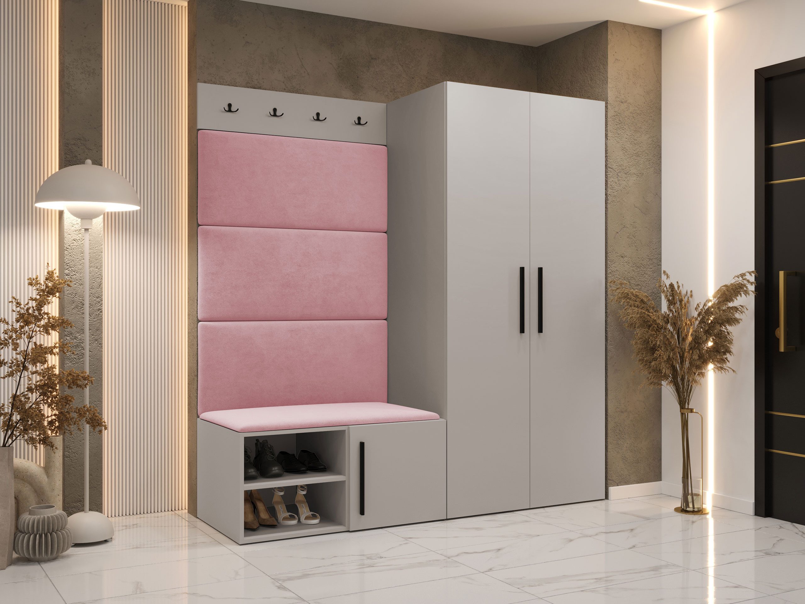 MIRJAN24 Garderoben-Set Medi I, (Drehtürenschrank, Schuhschrank, günstig online kaufen