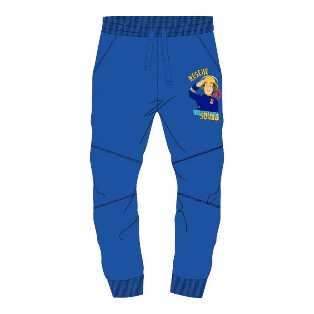 Jogginghose Feuerwehrmann Sam Hose mit Schriftzug und Logo