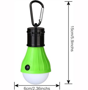 Bifurcation LED-Leuchte 4er-Pack LED-Campingleuchten mit Karabiner, tragbare Außenleuchten