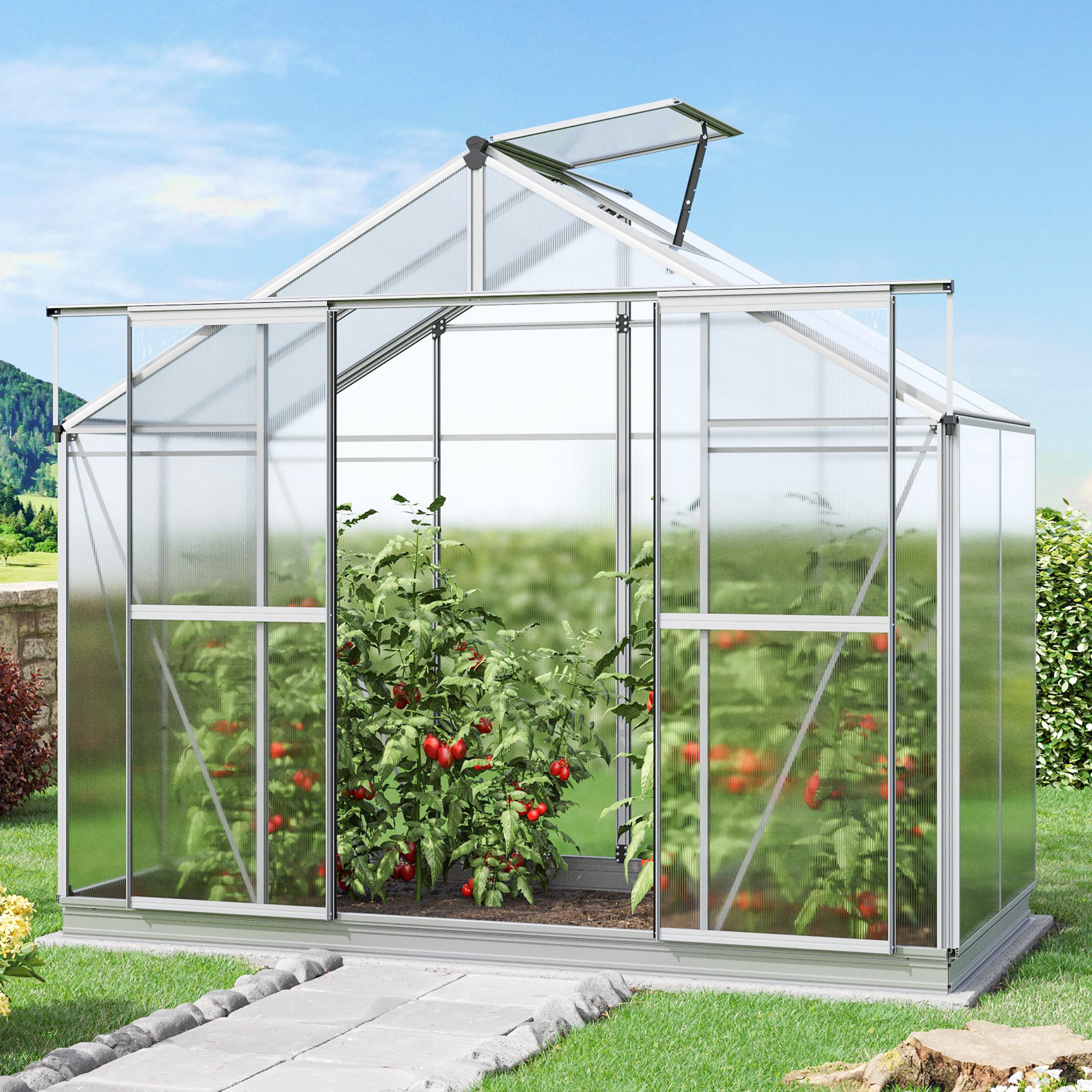 GFP Gewächshaus Orchidee 2, inkl. Alu-Fundamentrahmen günstig online kaufen