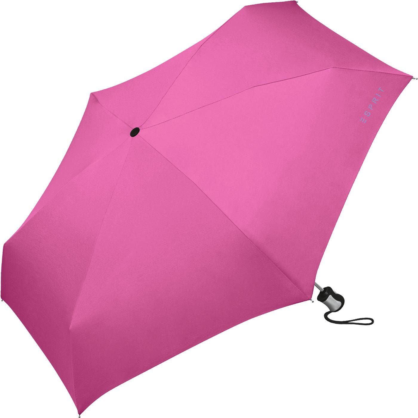Schirm für Farben Automatik, in pink kräftigen shocking Taschenregenschirm kleiner Auf-Zu - Esprit Damen schöner,