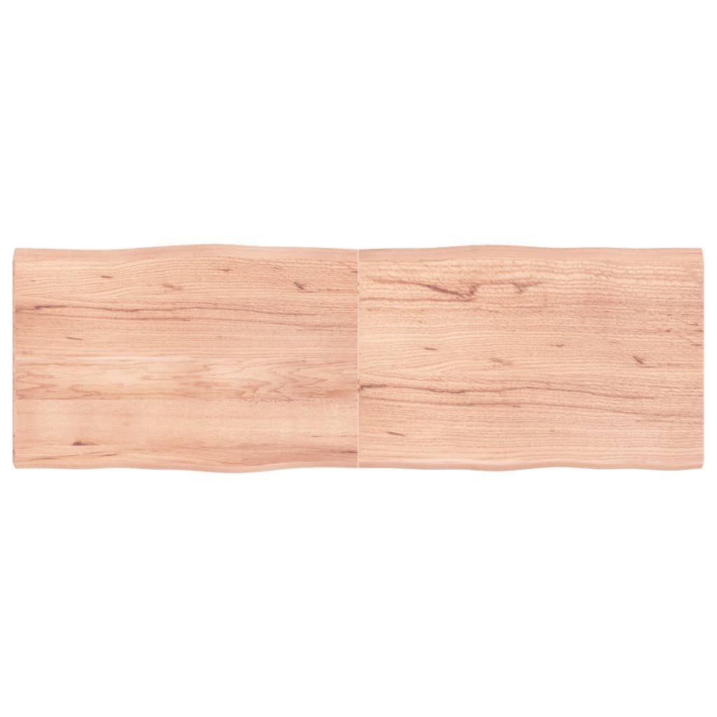 furnicato Tischplatte 180x60x(2-4) cm Massivholz Behandelt Baumkante (1 St)