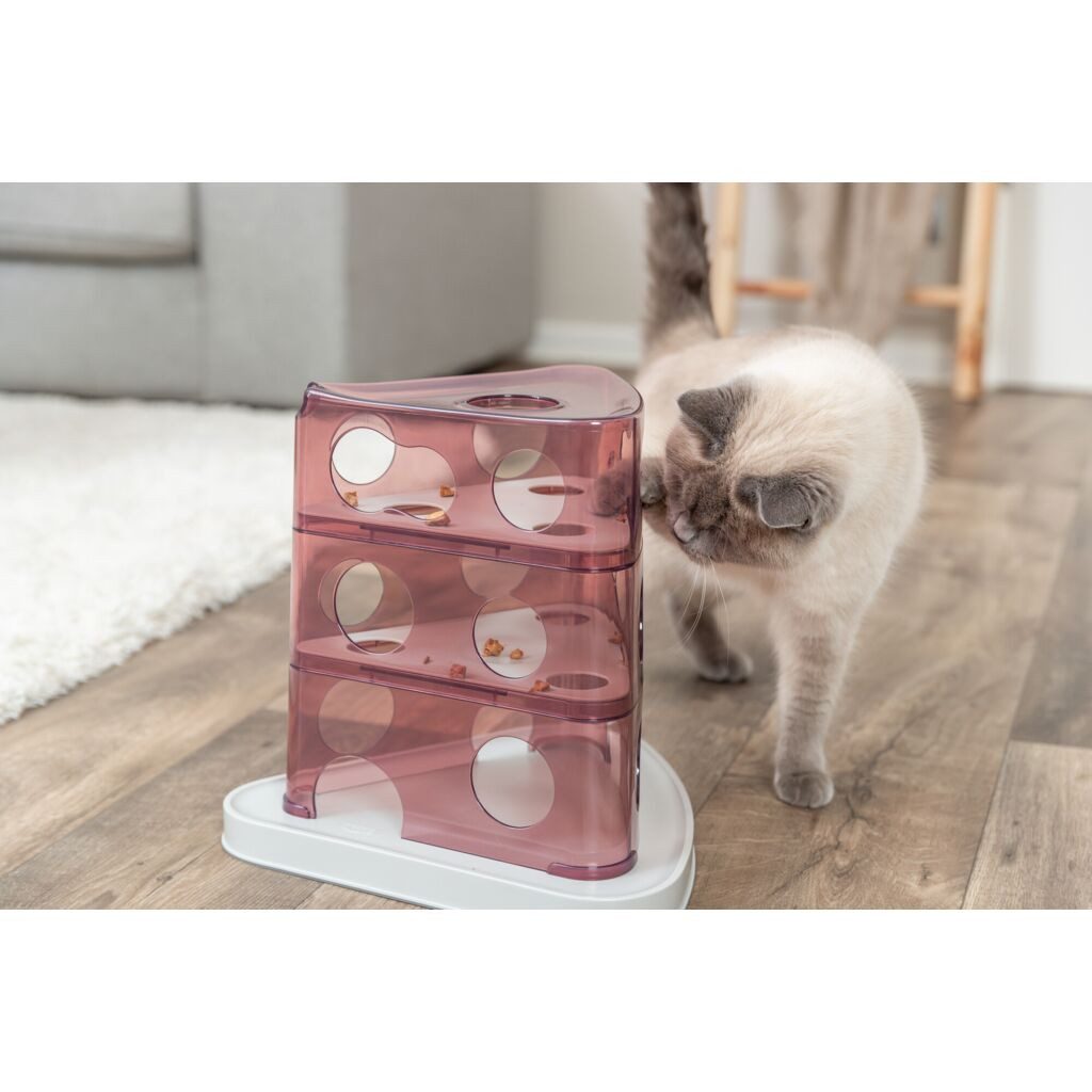 TRIXIE Tier-Intelligenzspielzeug Cheese Tower - diverse - ø 32 × 32 cm, Kunststoff
