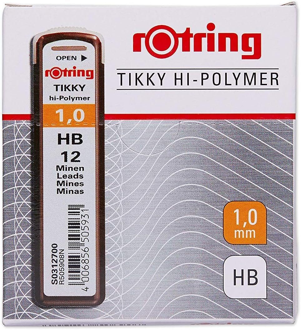 ROTRING Druckbleistift rotring Druckbleistift-Minen Tikky 1,0 mm, Härtegrad: HB