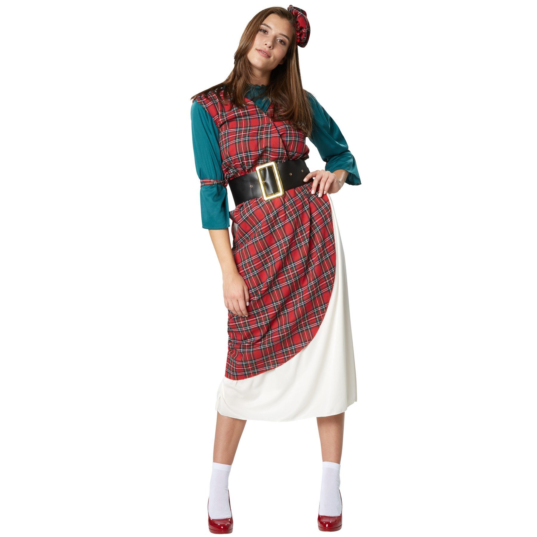 dressforfun Kostüm Frauenkostüm Vornehme Highlanderin, Mehrteiliges Kostüm im Stil der Highlands