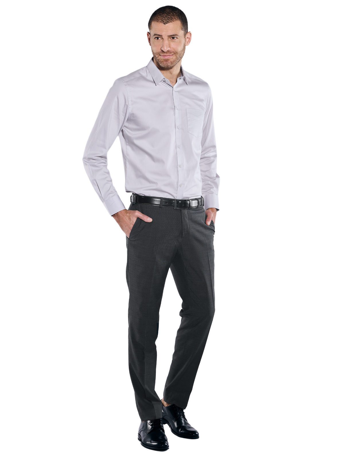 Engbers Anzughose Herren Anzughose regular "My Favorite", Anthrazit