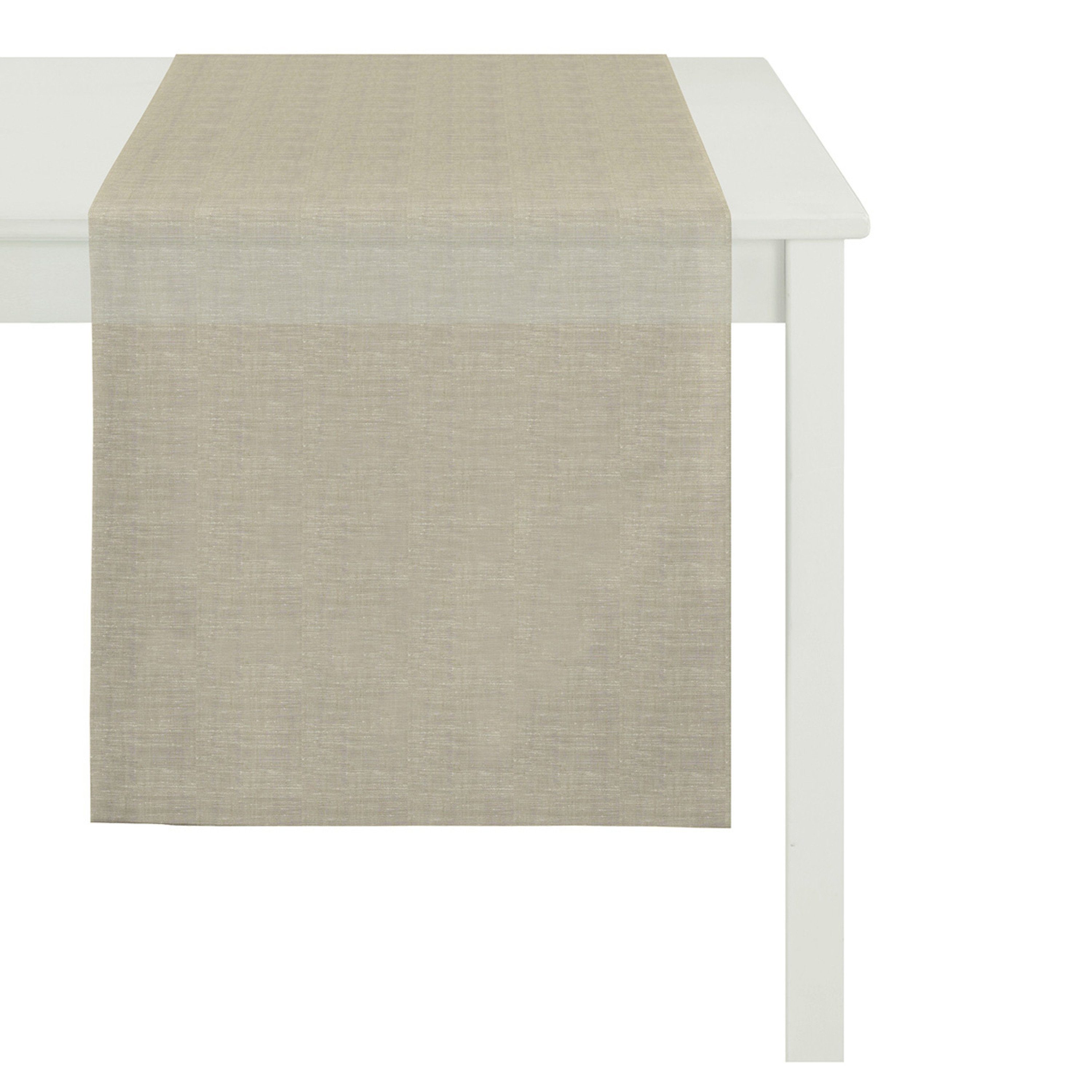 APELT Tischband Apelt Tischläufer EASY, 48 x 145 cm, Fb. 87 taupe (1-tlg) | Tischbänder