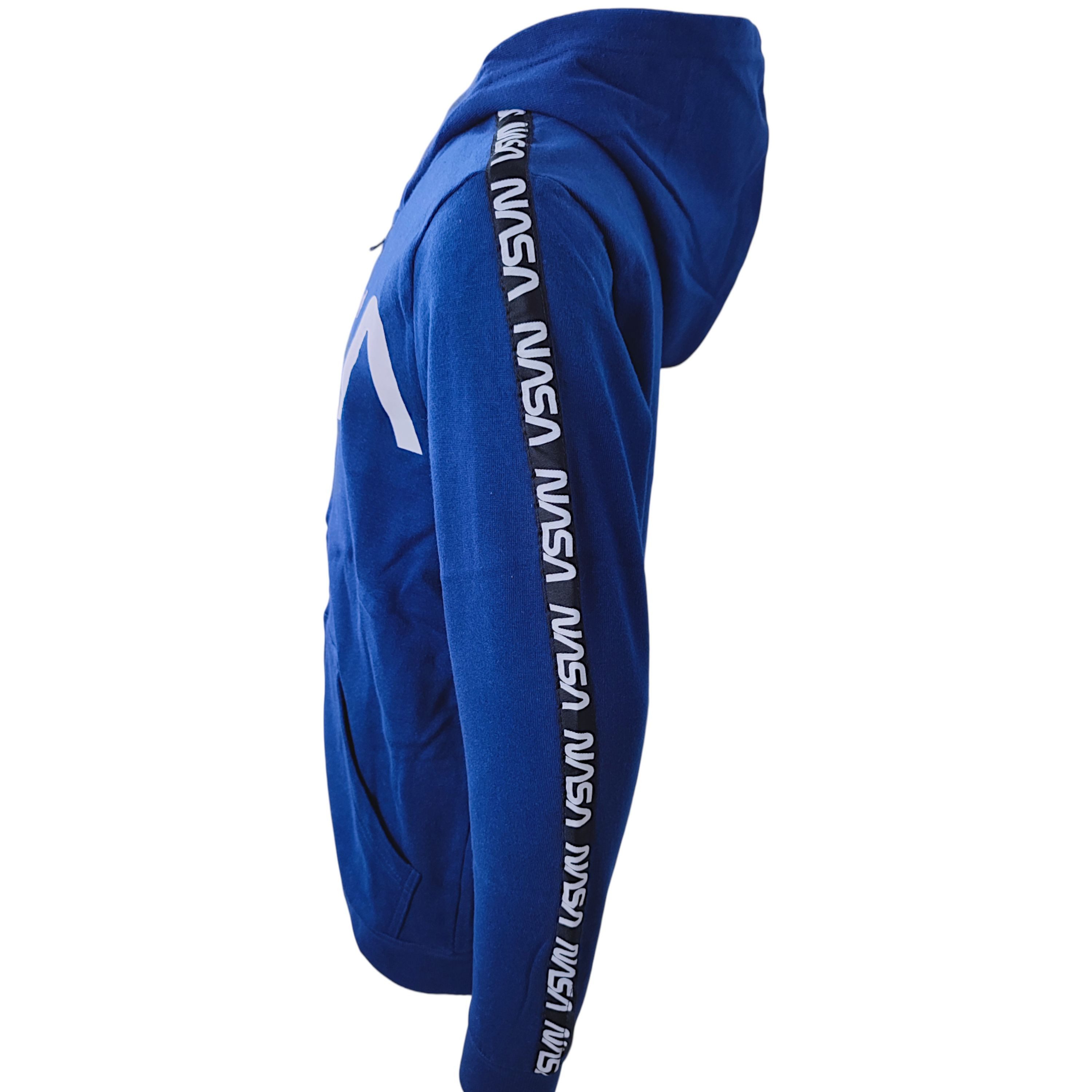 NASA Sweatjacke mit dem NASA-Logo Jungen Übergangsjacke mit Kapuze Größe 134 - 164 cm