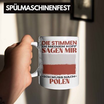 Trendation Tasse Polen Tasse Urlaub Heimat Geschenk Spruch Pole Geschenkidee