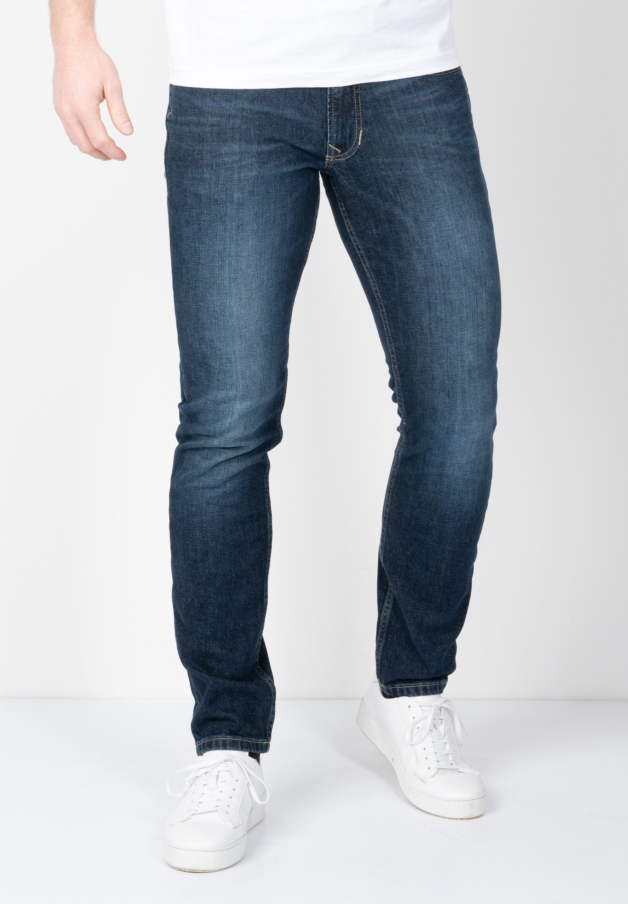 SUNWILL Slim-fit-Jeans Slim Fit dark blue
