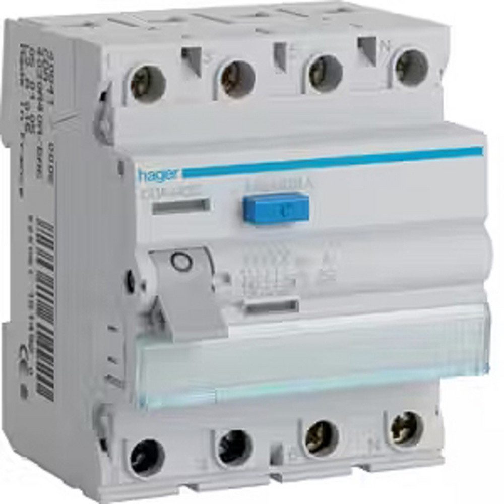 Hager Sicherheitsrelais Hager CDA440D Fehlerstrom-Schutzschalter