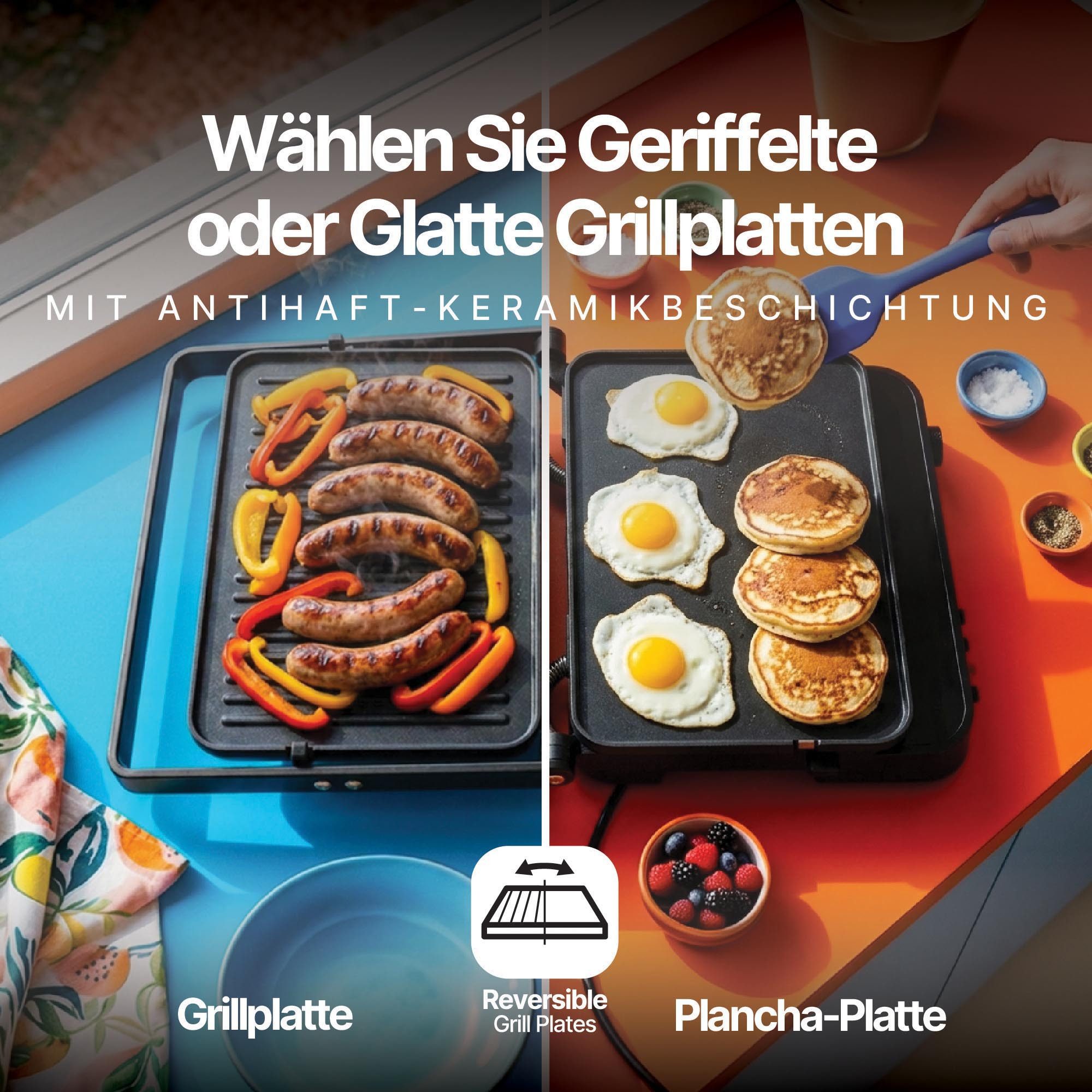 Seeger Kontaktgrill MultiGrill XL, 2000 W